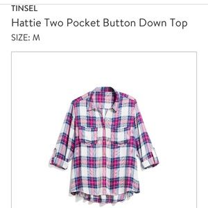 Tinsel flannel shirt